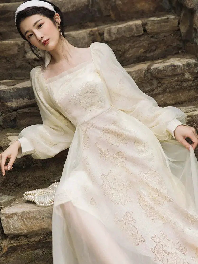 Enchanting Lace Engagement Dress Vintage Charm And Elegance
