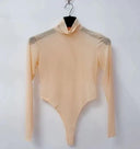 Spring Mesh Lace Tee: Chic Hollow Top For Stylish Comfort