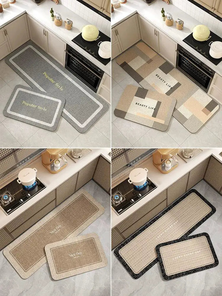 Kitchen Floor Mat Non Slip Oilproof Absorbent Rug Mat