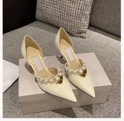 Song Qian Two Strap High Heel Shoes Fashion Forward Footwear