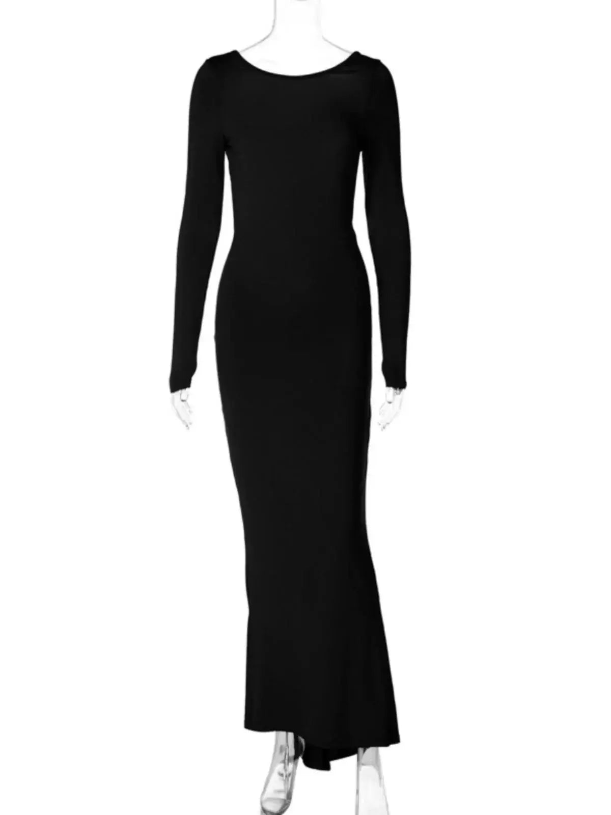 Gyaru Backless Pleated Slim Dress Autumn Fashion Forward