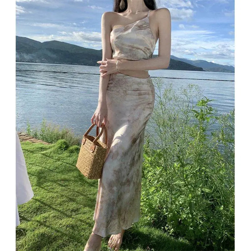 Oblique Shoulder Dress Chic Summer Style For You Today