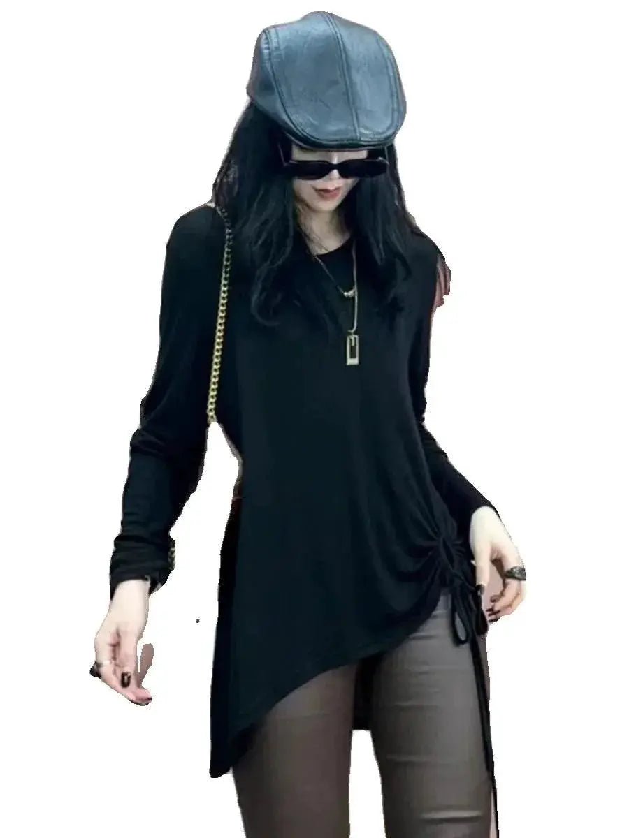 Spring Style Plus Size Asymmetric Tshirt for Fashion Comfort