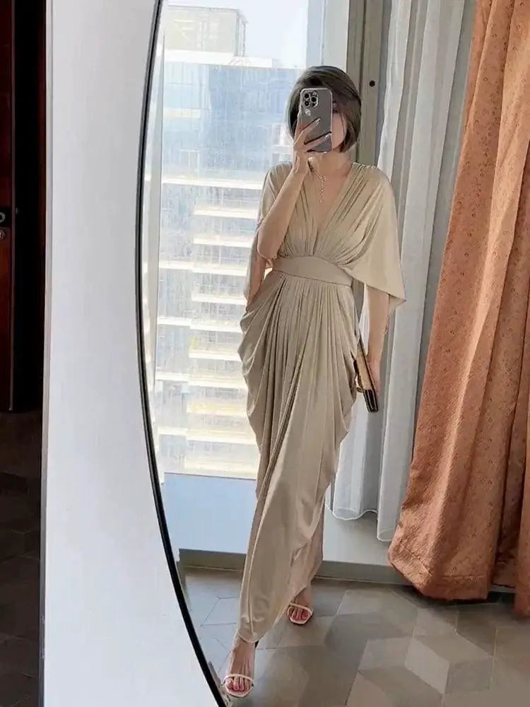 2024 Fall Winter Luxe Evening Dress For Women A Line
