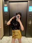 Flattering PU Leather Skirt for Women