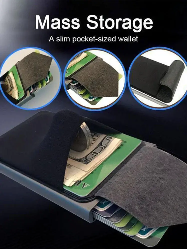 RFID Metal Smart Men Wallet Stainless Steel Everyday Use