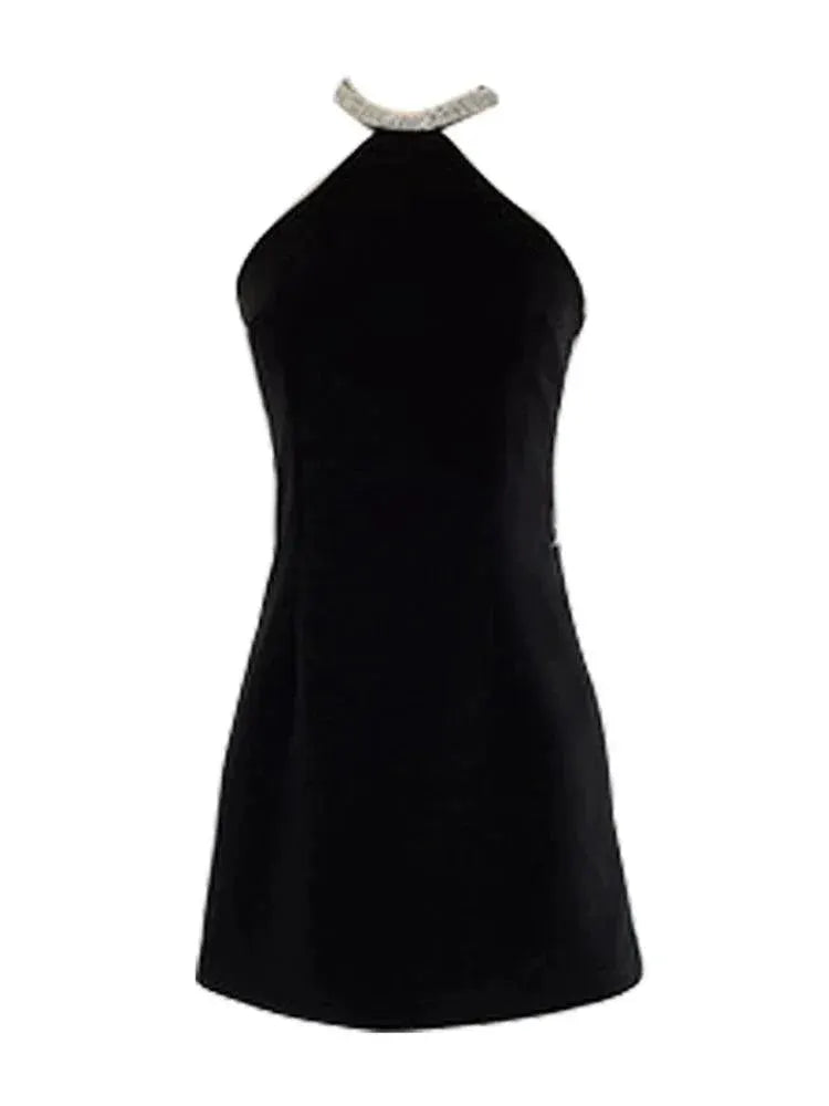 Go Getter Black Tuxedo Dress Sling Bold Summer Glamour