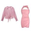 Captivating Halter Backless Skirt Summer Chic Vibes