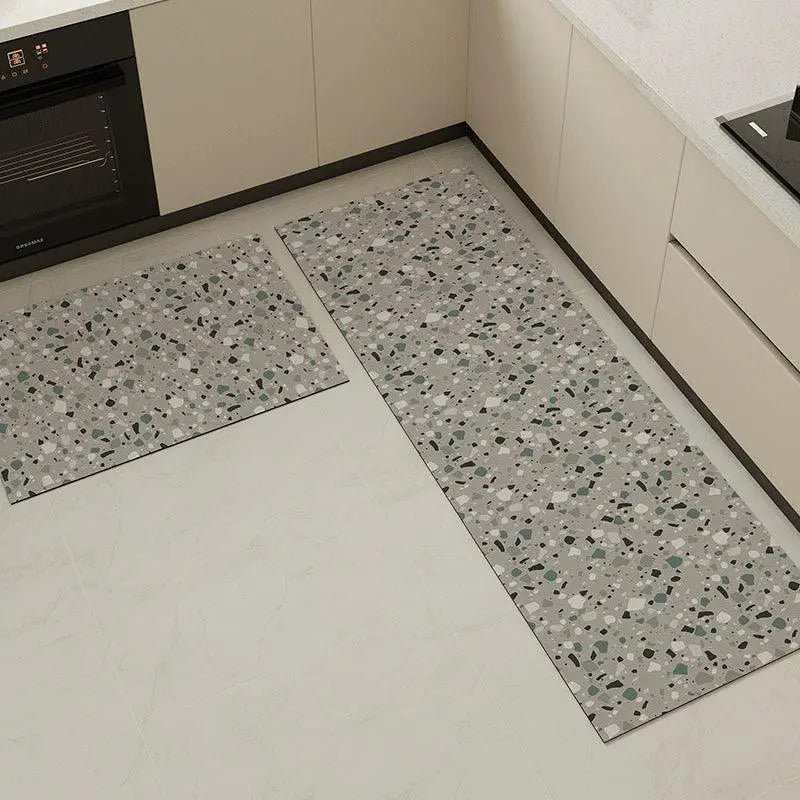 Pu Shang Kitchen Floor Mat Waterproof Oil Proof Carpet