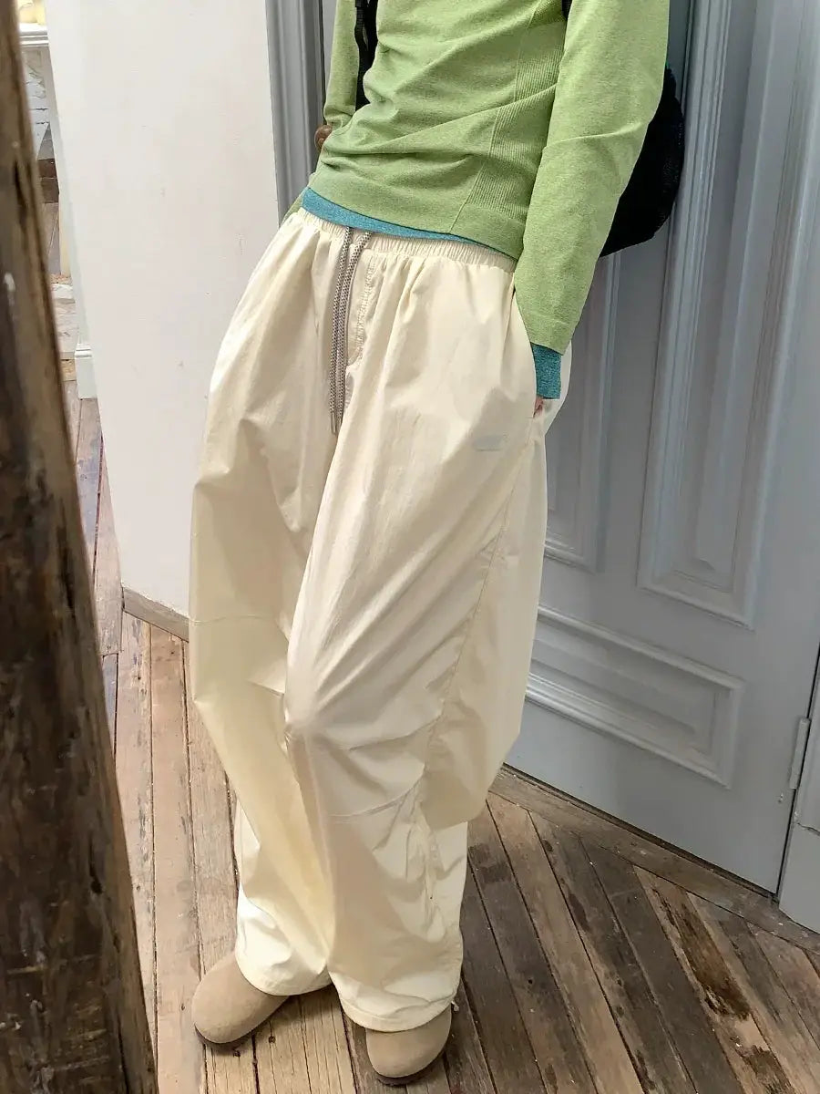 Outdoor Loose Fit Quick Dry Pants With Side Zipper