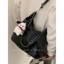 Fashionable PU Shoulder Tote Trendy Women's Carryall Bag