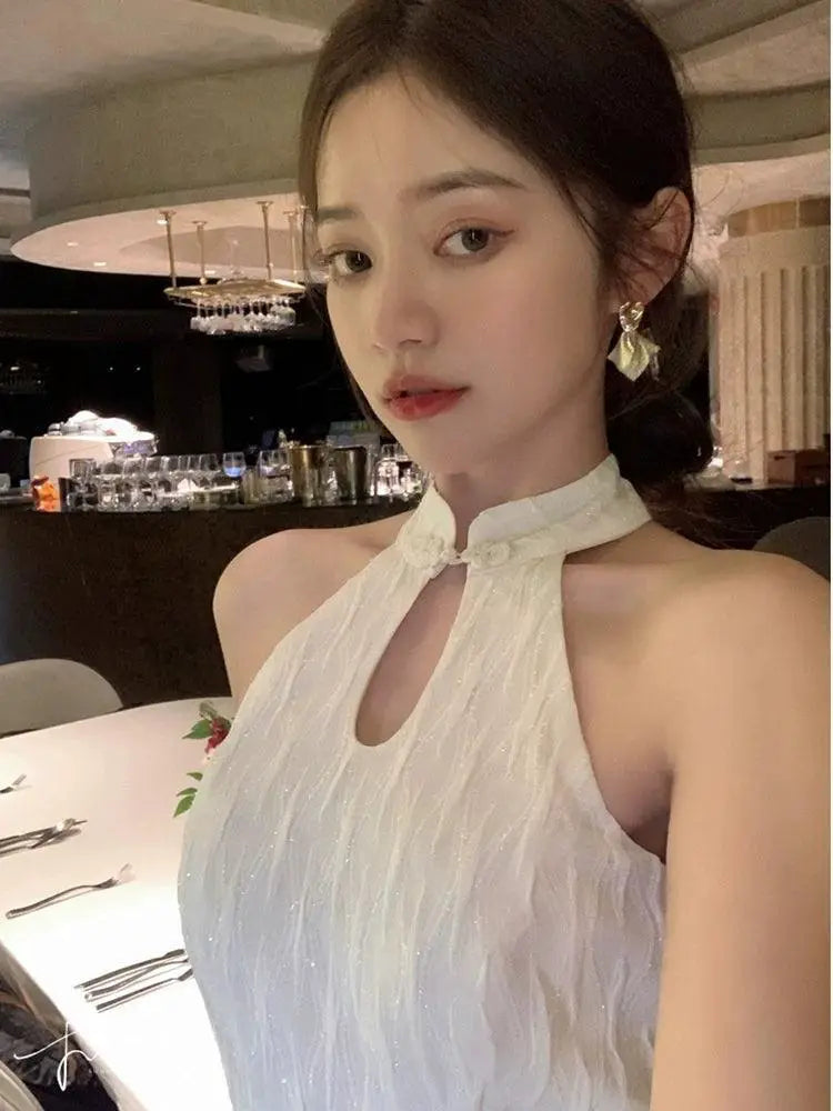 Elegant Sleeveless Cheongsam Dress For Cocktail Parties
