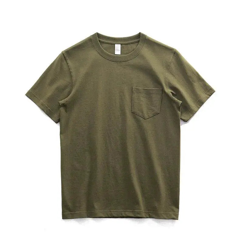 Workwear White Pocket Tee Durable Cotton — product view 19