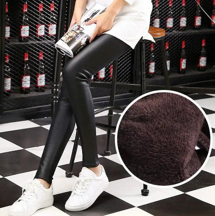 Yaguang Faux Leather Pants Slimming Bottoms For Glam Style