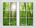 Living Room Window Illusion Wallpaper