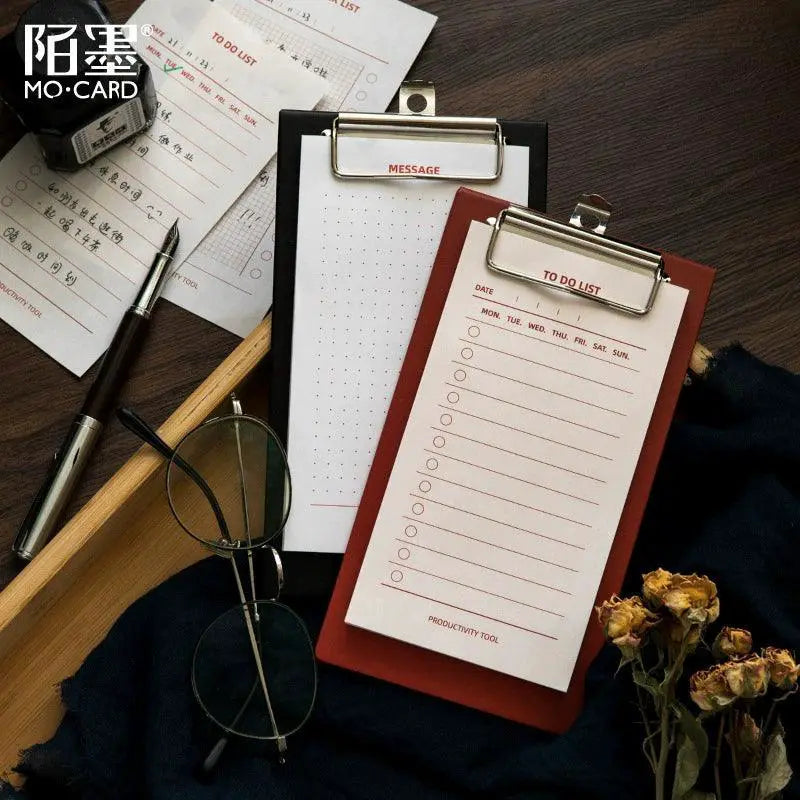 White Kraft Paper Splint Notepad Memo Note Series Mocard