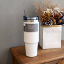 Large Capacity Stainless Steel Thermos Cup with Straw Coffee Cup