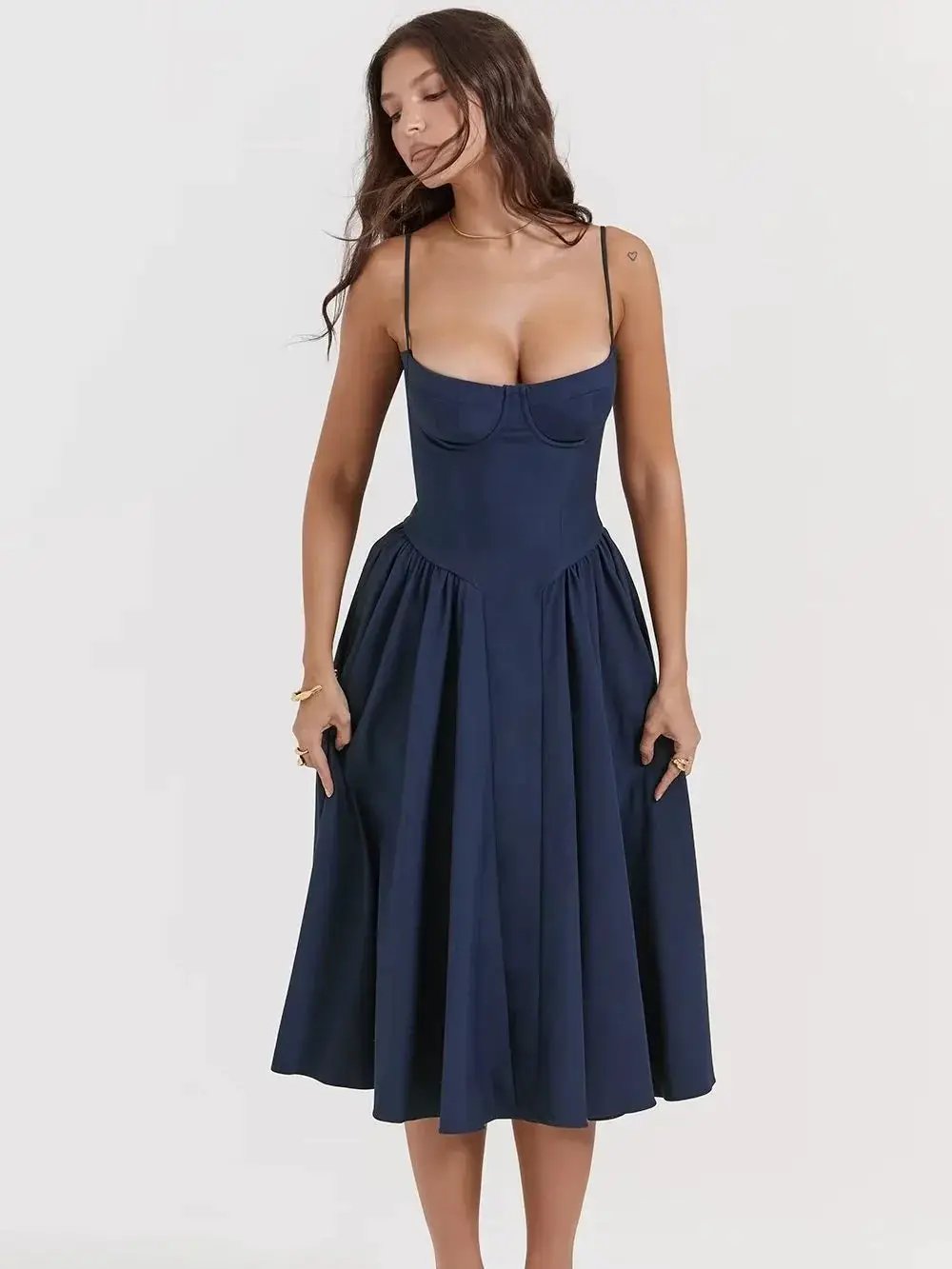 House Of Atmosphere Slim Dress Sling All Seasons Elegance - OurLum.com