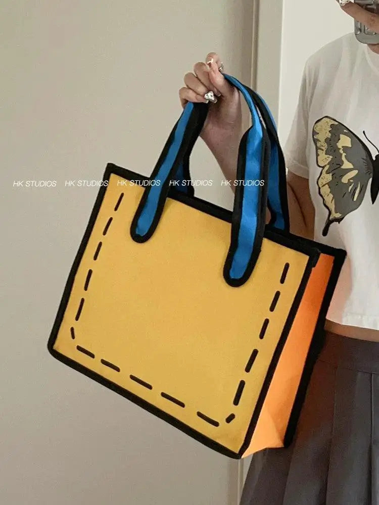 Japanese Style Canvas Shoulder Bag for Everyday Fashion
