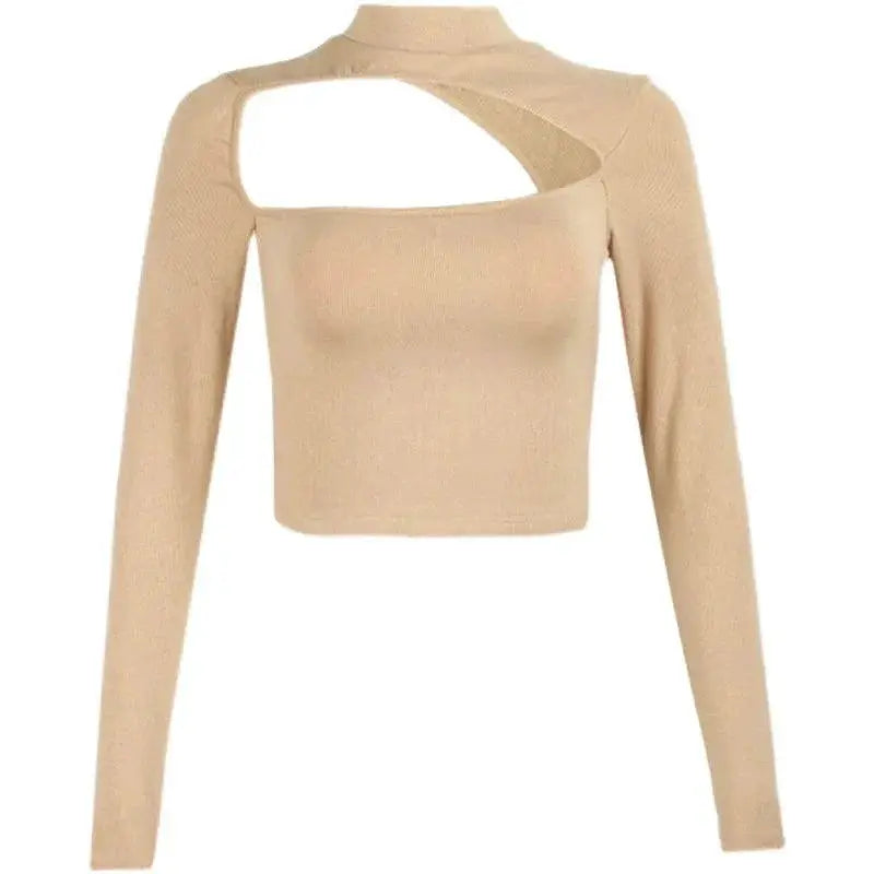 Hollowed Base Shirt Contemporary Splicing Fashion Essential