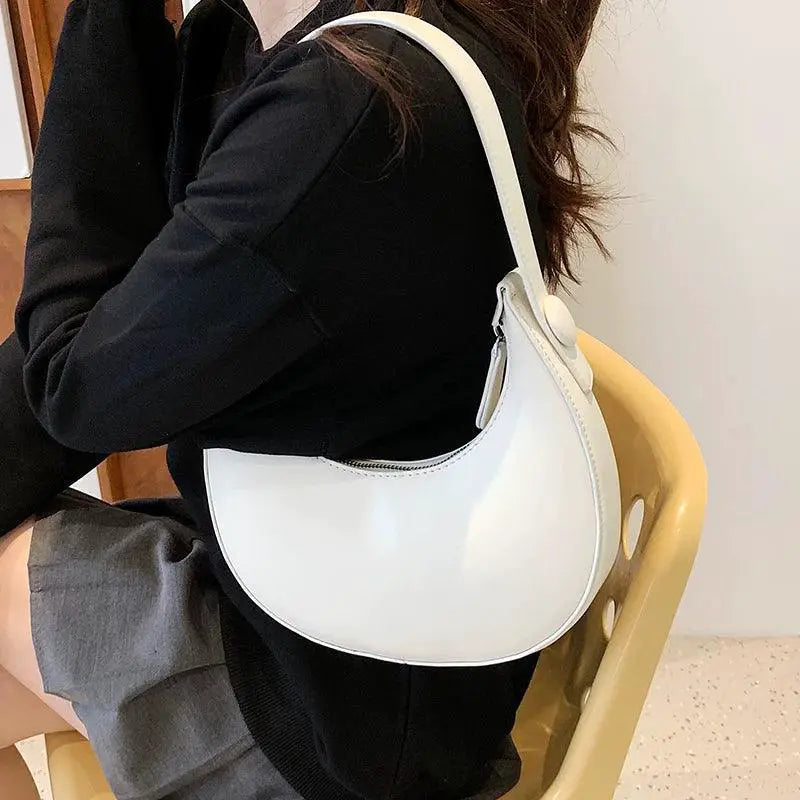 Winter Retro PU Shoulder Bag Minimalist Fashion Accessory