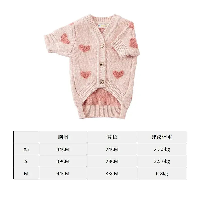 Ufbemo Cute Princess Style Cat And Dog Sweater Cardigan