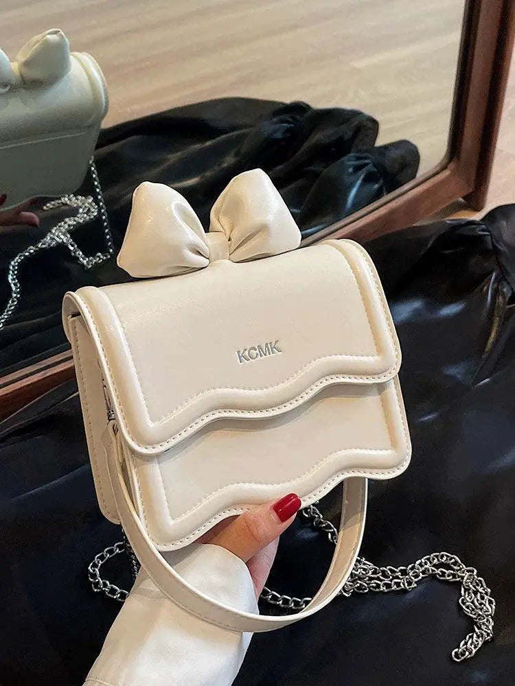 Lampeja Mini Bag White PU Leather Shoulder Bag For Women