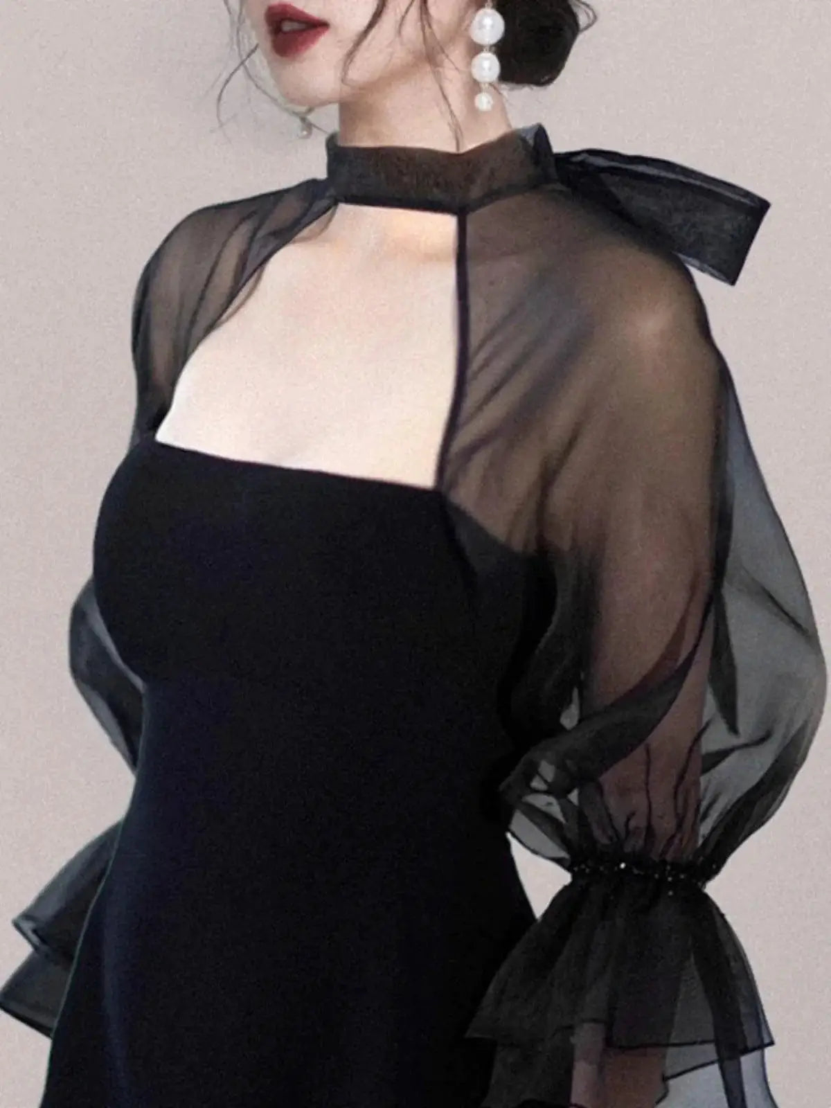Elegant Black Banquet Dress Sophisticated Luxury Attire