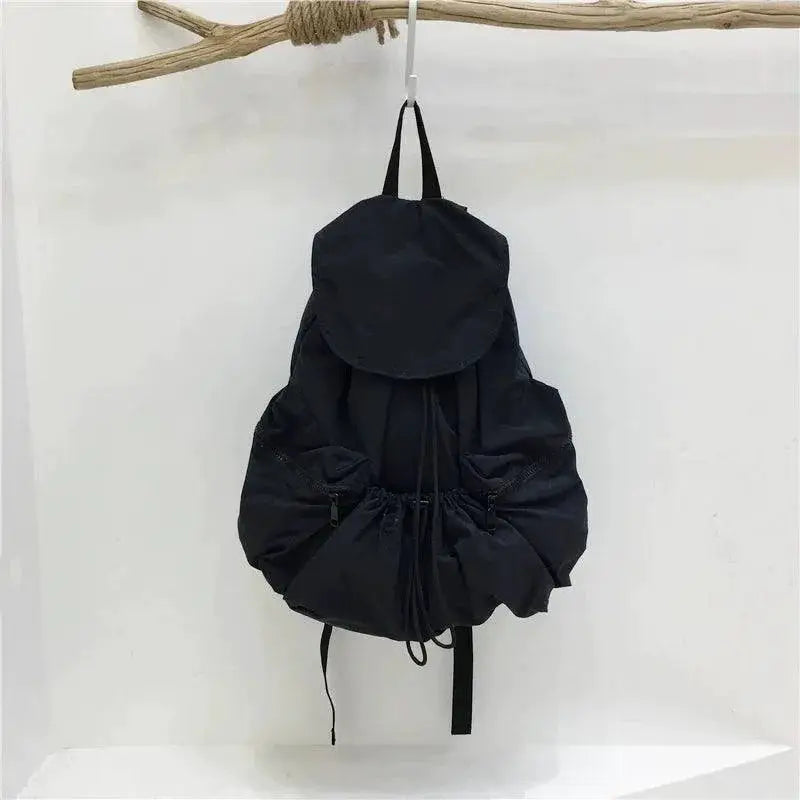 Small Nylon Drawstring Backpack Versatile Travel Companion
