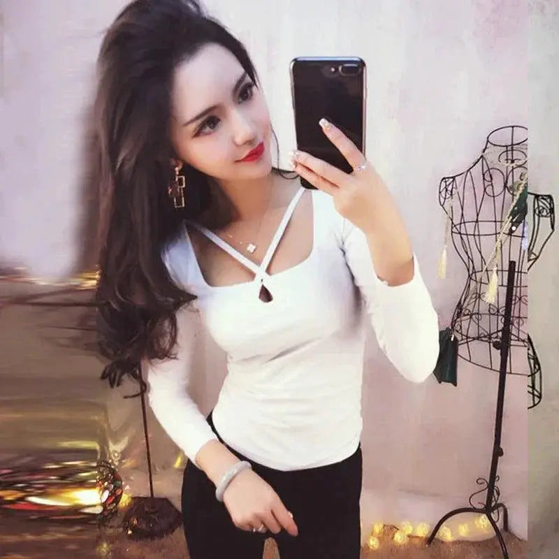 All Matching Slim Fit Long Sleeve Top Modern Elegance