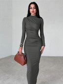 Chic Slim Fit Sheath Dress for Sophisticated Style