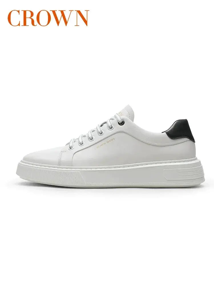 Crown Spring Autumn Shoes Soft Bottom Shock Absorbing White