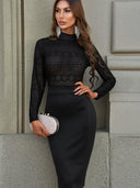 Autumn and Winter New Long Sleeve Dress Slim Fit