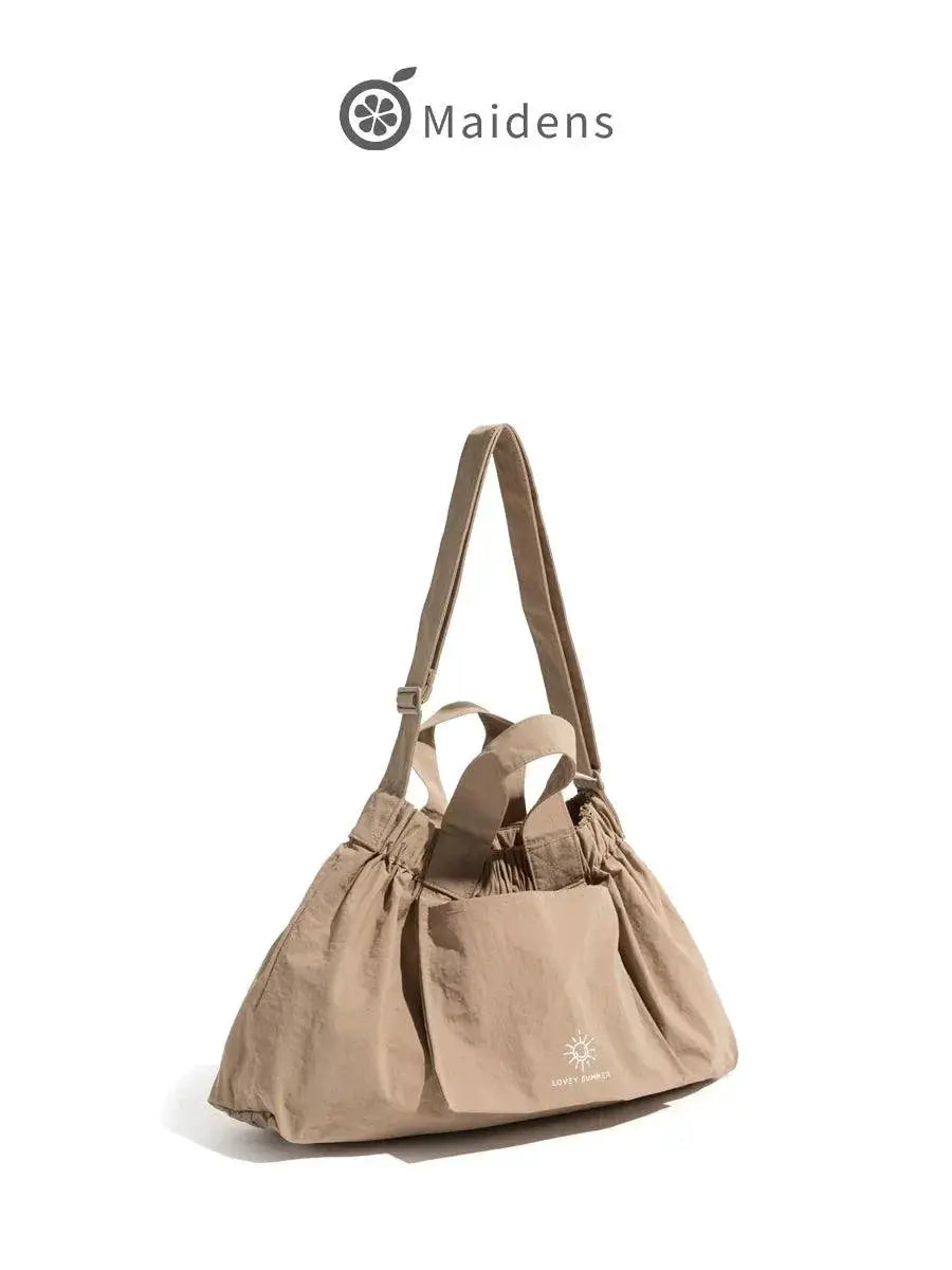 Foldable Orange Crossbody Bag Stylish Compact Accessory