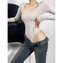 All-Day Comfort U-Neck Top for Office