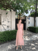 Wu 77 Cold Feeling Suspender Dress Elegant Korean Summer Style