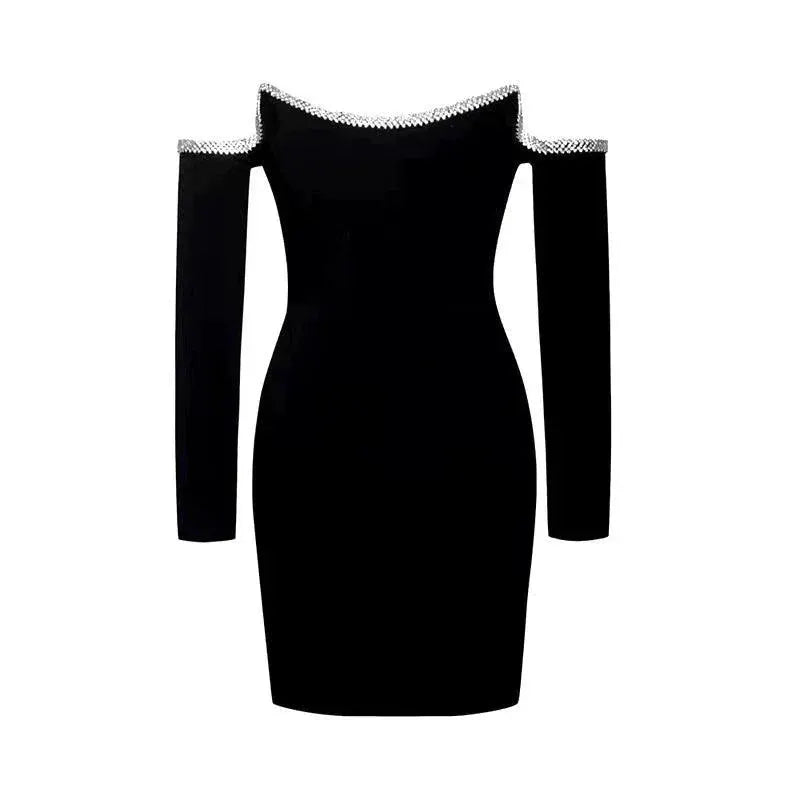 Chic Off Shoulder Bandage Dress For Modern Women Elegance