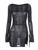 Night Club Mesh Dress: Seductive Fashion Statement for Women