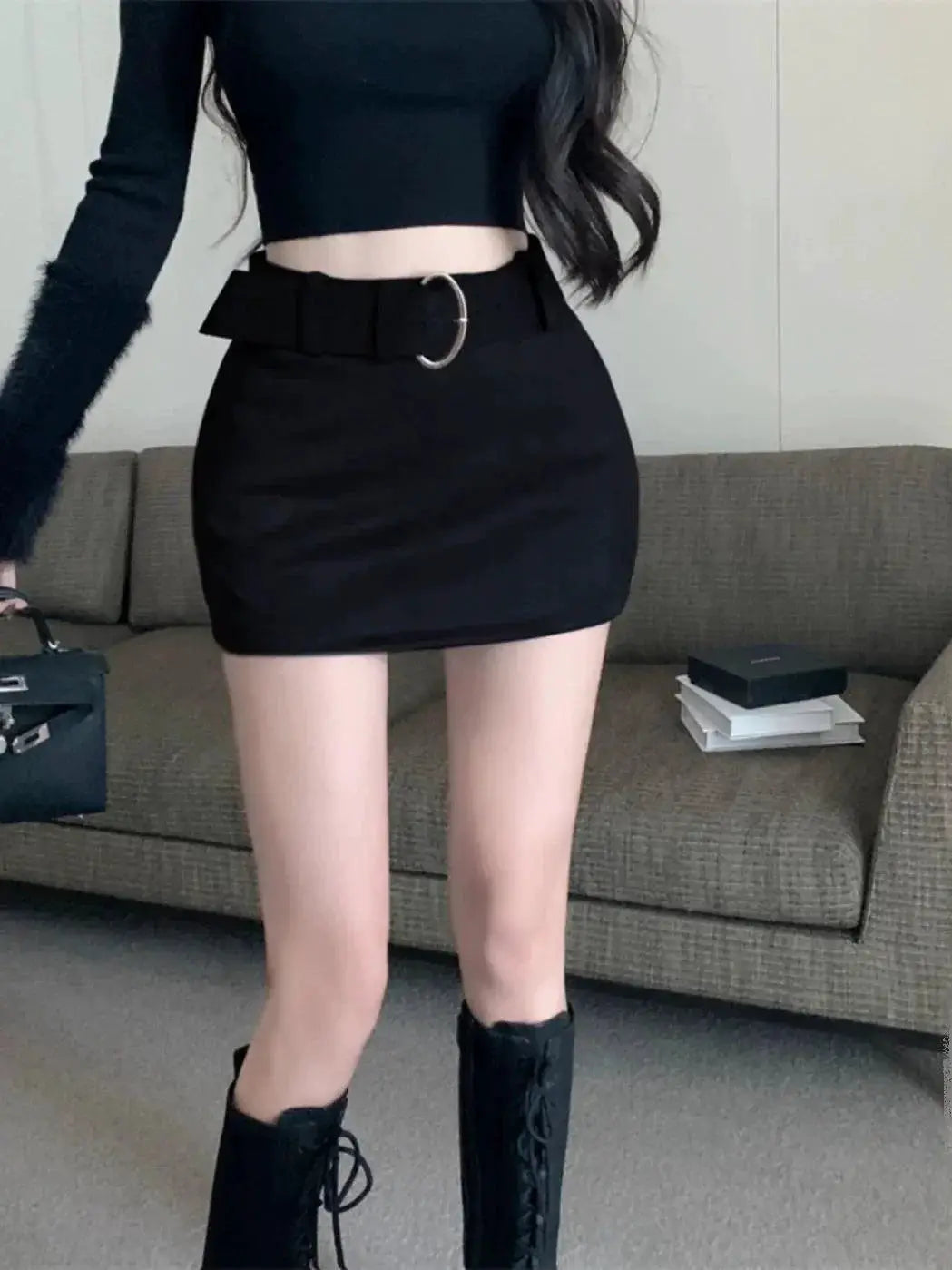 Gray Tutu Skirt High Waisted Winter Chic Essential For Women