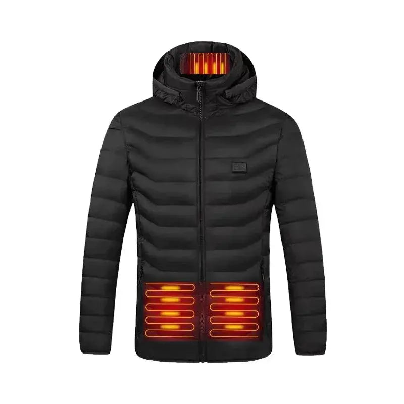 Smart Charging Down Cotton Jacket For Stylish Warmth