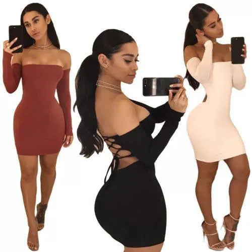 Sleek Bandage Night Club Dress Turn Heads Shine Today