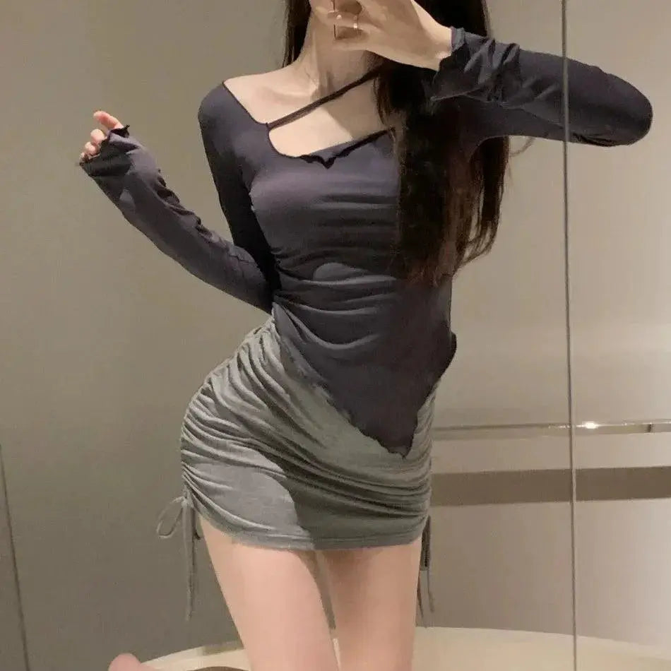 Irregular High Waist T Shirt Trendy Comfort Modern Style