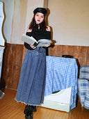 Moon Ensemble: Elegant Off-Shoulder Turtleneck Top Chic Chinese Style