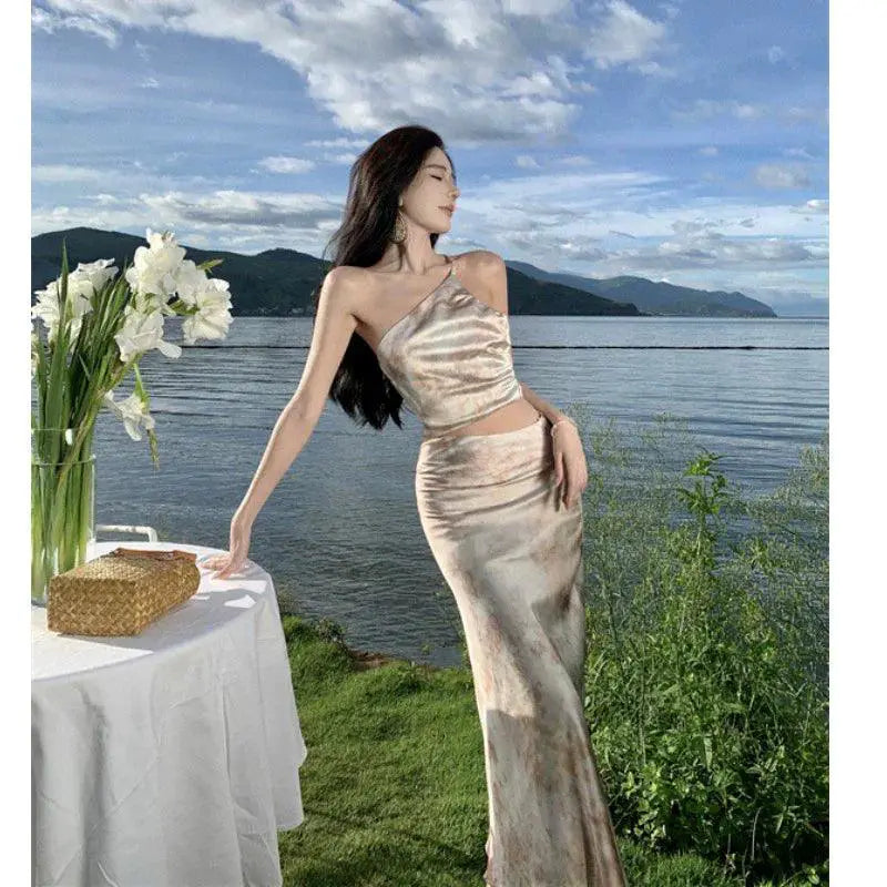 Oblique Shoulder Dress Chic Summer Style For You Today