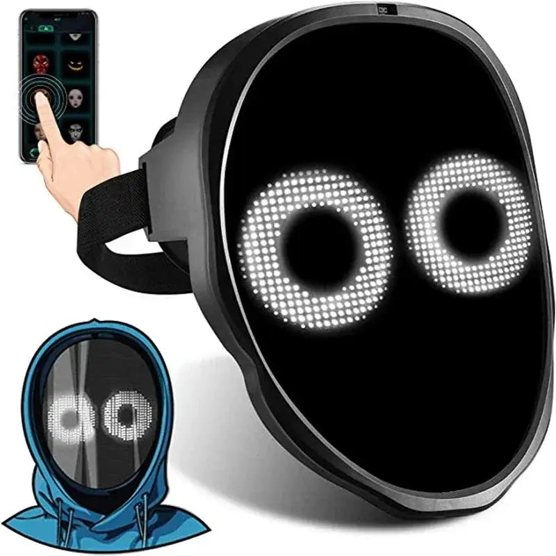 LED Mask for Cosplay Fans Dynamic Faces — product view 9