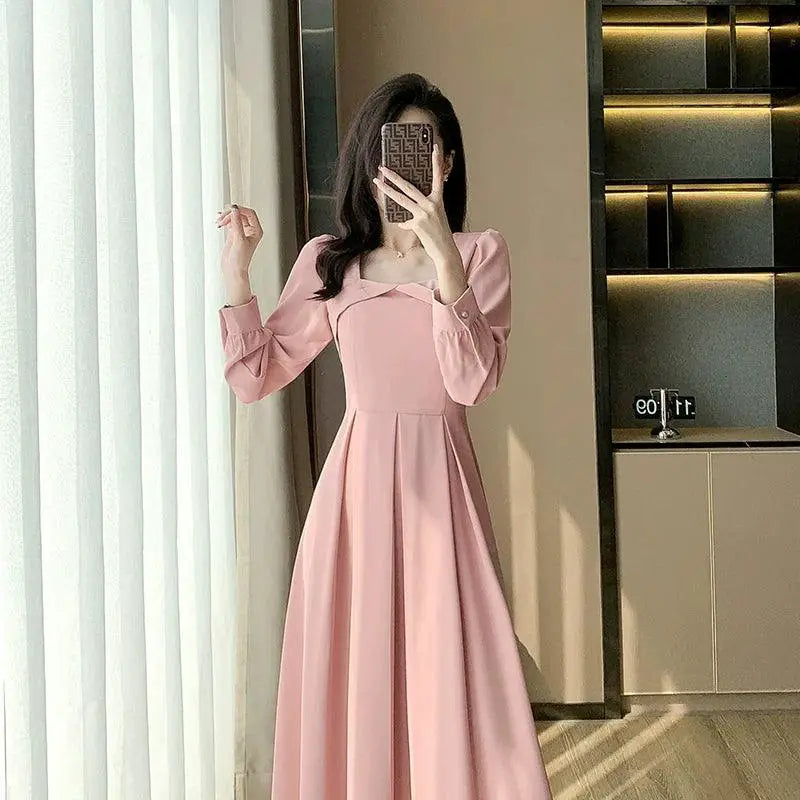 Goddess Elegance Midi Dress Sophisticated Spring Style