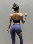 Bubble Wrap Nude Feel Sports Bra Stylish Yoga Running Gear