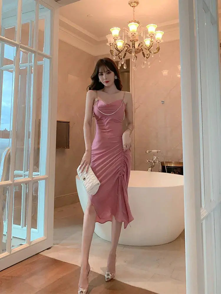 French Elegance Sophisticated Slip Dress For Women