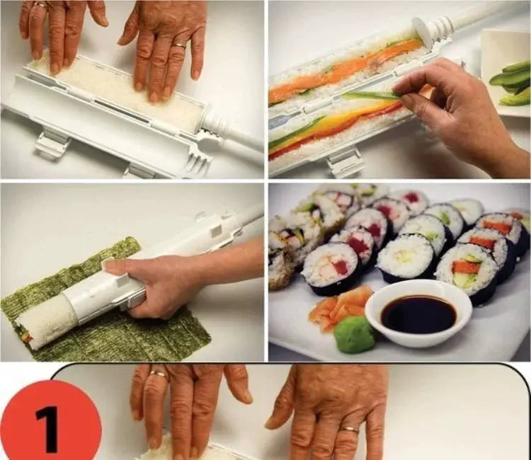 Push Type Rice Roll Sushi Maker Home Tool Easy Rolls