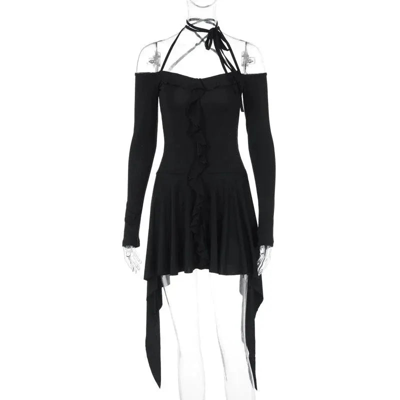 Gusty Pure Desire Sexy Asymmetrical Halterneck Dress Sale